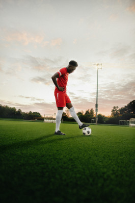 Alphonso Davies for BioSteel Germany Fabian Stoffers Fotograf Photographer Munich